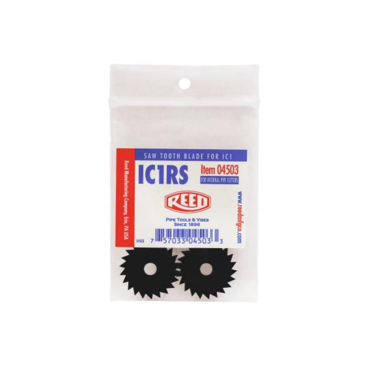 Reed IC1RS Internal Pipe Cutter 1.26" Saw Tooth Blade | 2 Pack Pipe Tools - Cleanflow