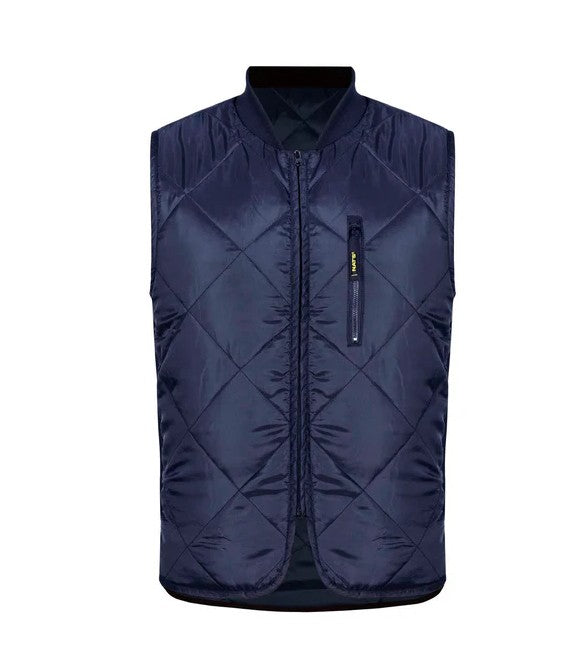 Nat’s Reversible High-Visibility Quilted Work Vest – CSA Z96-22 Class 1 & 2 Compliant, 150 g/m² Insulated, 3M 4″ Reflective Tape | Sizes: S–3XL
