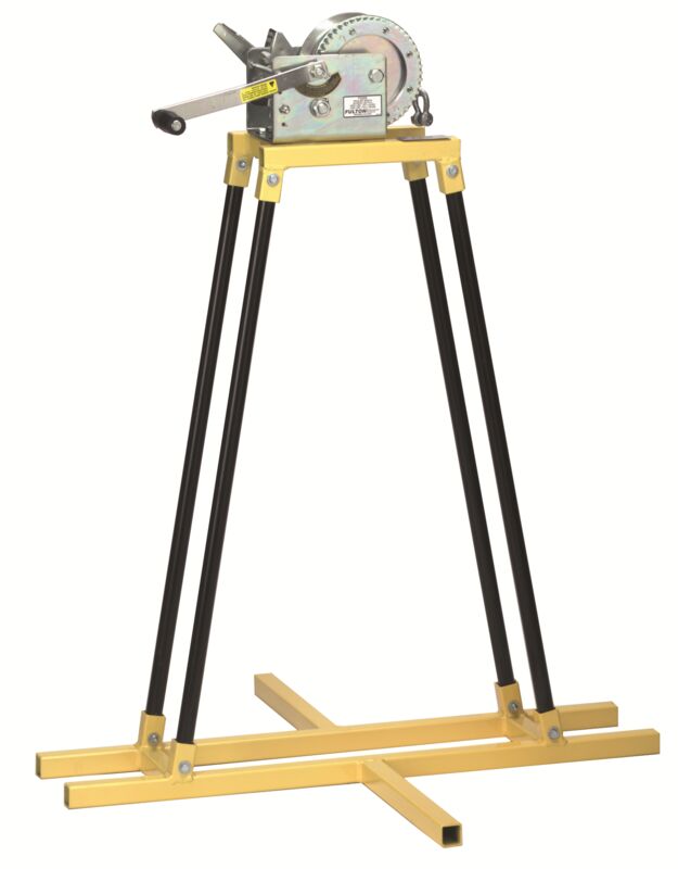 Cherne Manhole Winch – 500 Ft Steel Cable & 550 lb Pull Strength for Jet-Ball Sewer Cleaning & Plug Dragging | Heavy-Duty Tool for Leak Testing & Maintenance