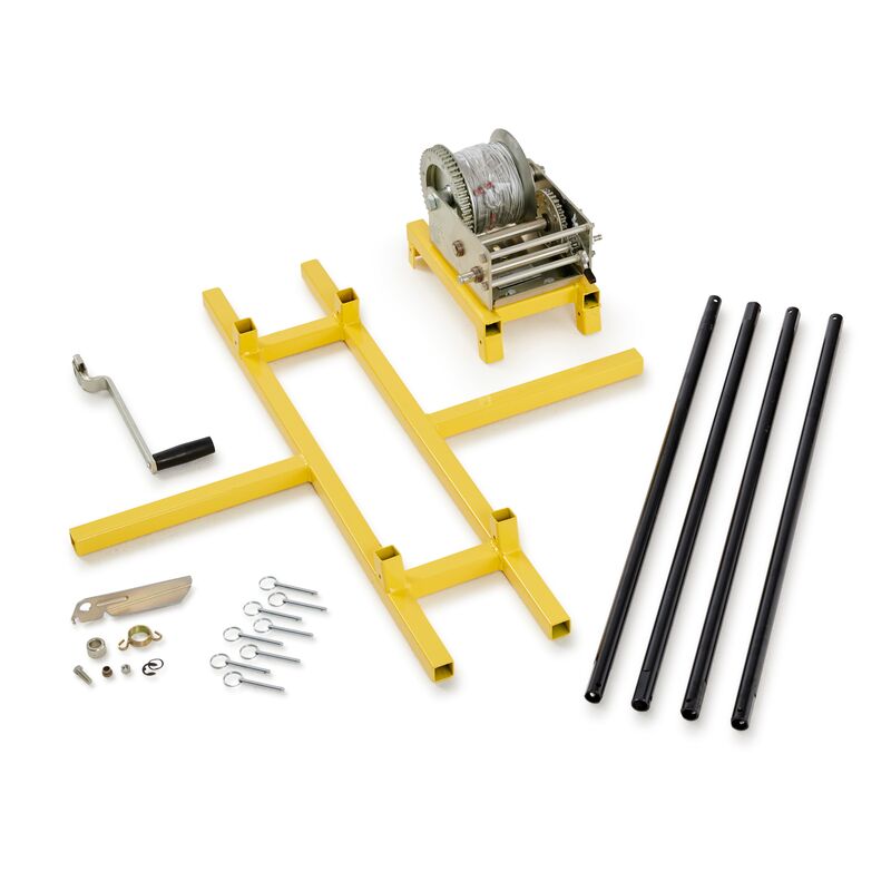 Cherne Manhole Winch – 500 Ft Steel Cable & 550 lb Pull Strength for Jet-Ball Sewer Cleaning & Plug Dragging | Heavy-Duty Tool for Leak Testing & Maintenance
