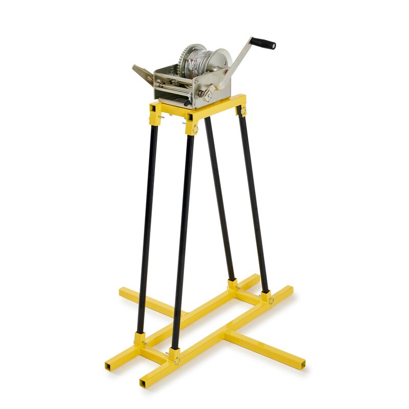 Cherne Manhole Winch – 500 Ft Steel Cable & 550 lb Pull Strength for Jet-Ball Sewer Cleaning & Plug Dragging | Heavy-Duty Tool for Leak Testing & Maintenance