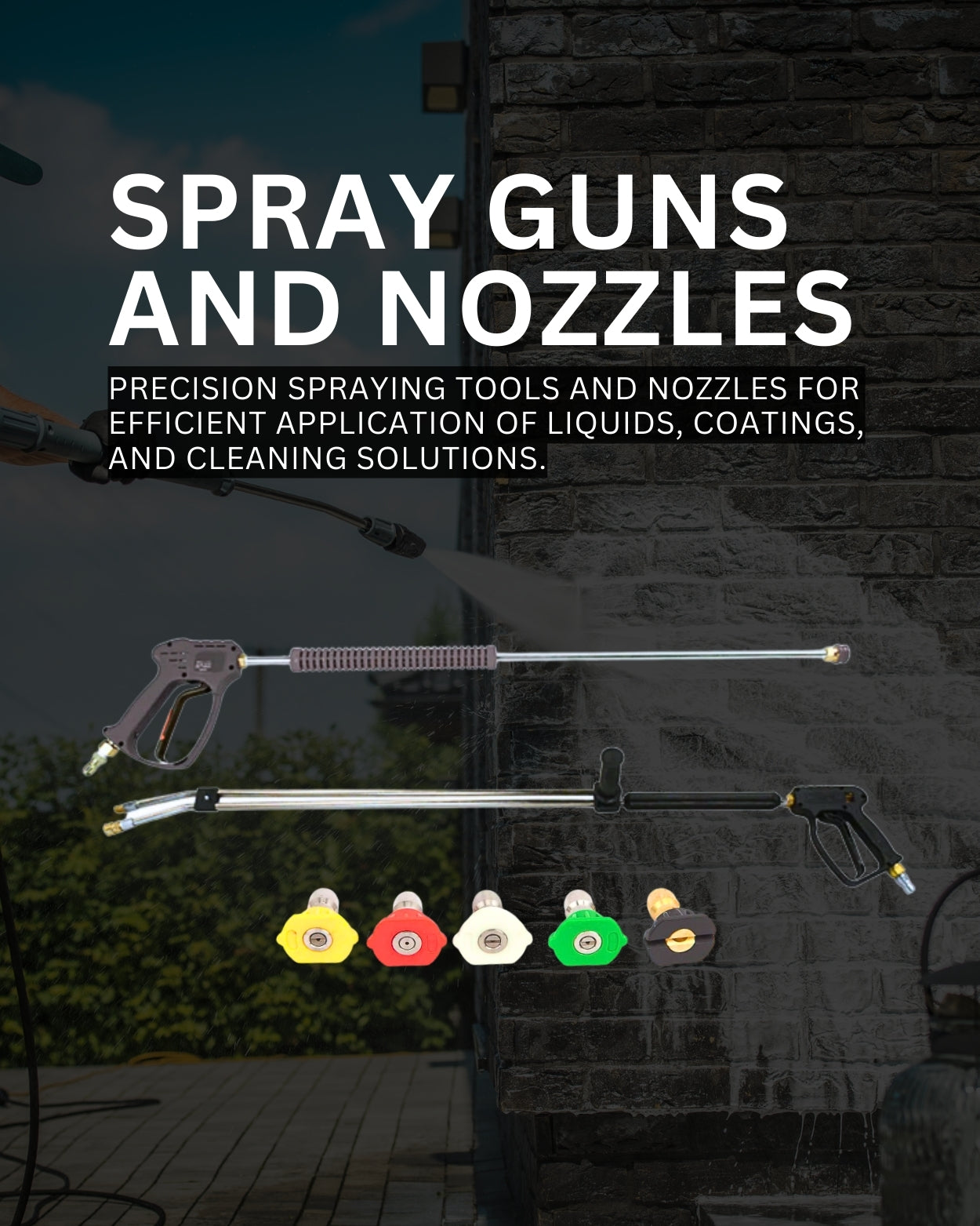 Spray Guns and Nozzles Banner