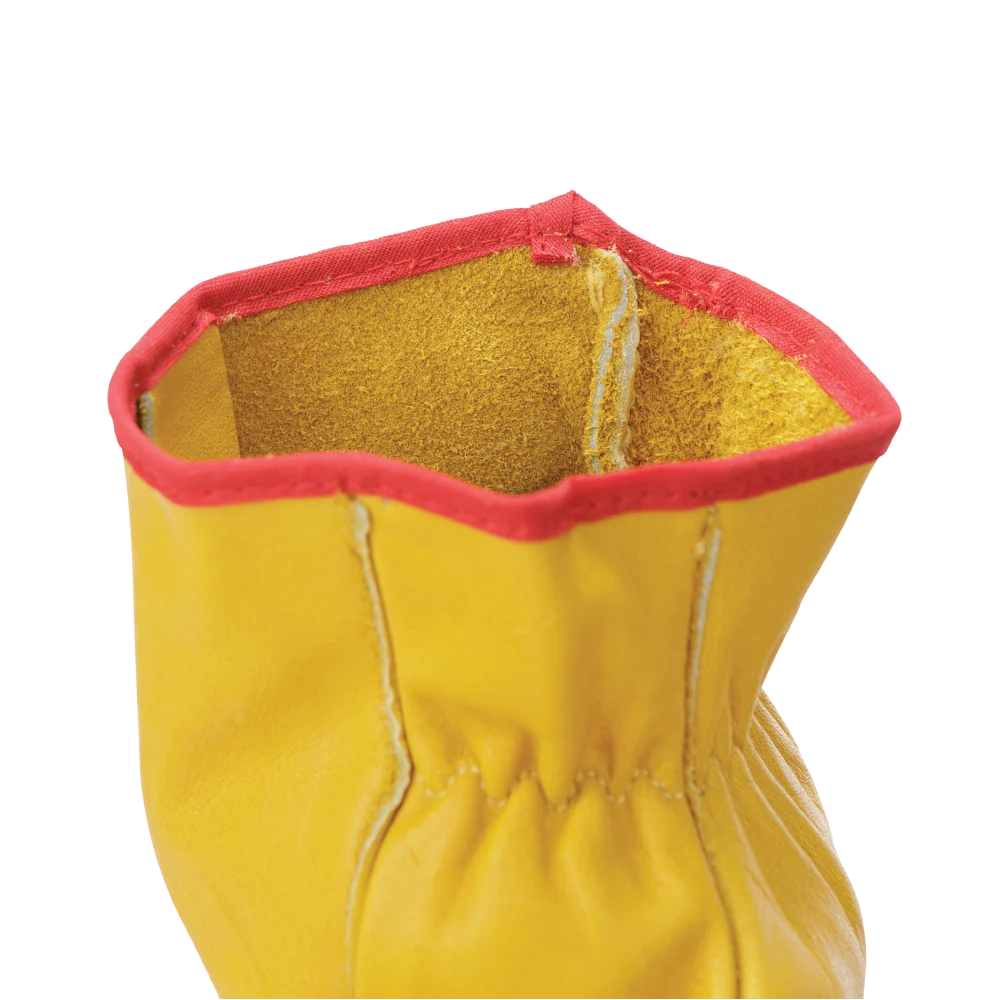 Tough Duck G343 unlined leather chopper mitt interior