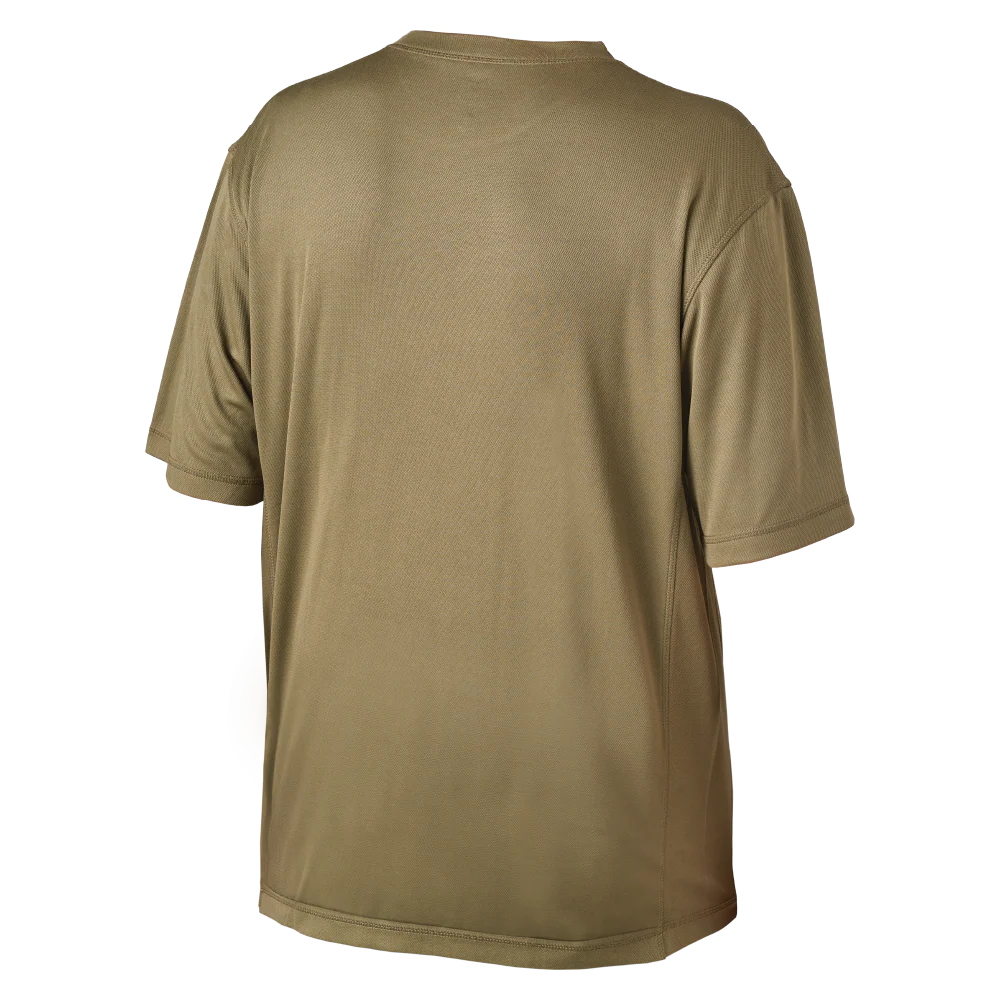 Tough Duck WT09 cooling T-shirt front view in olive