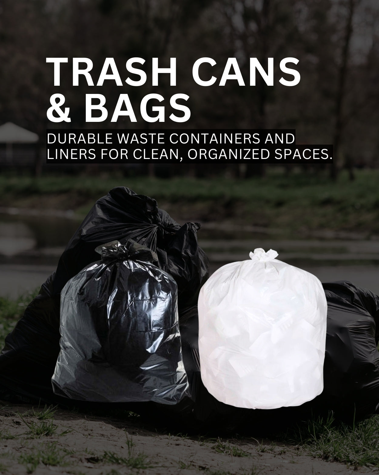 Trash Cans & Bags Banner