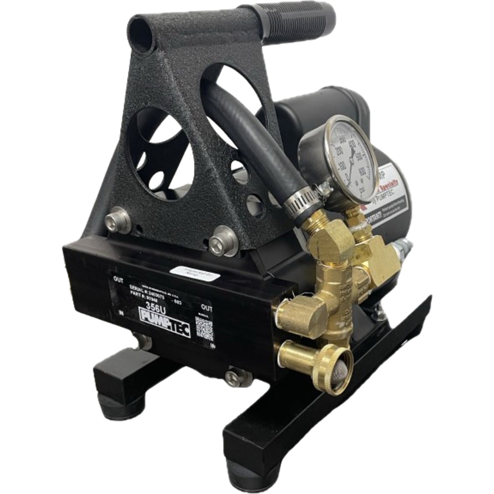 Triple R HT-89A Hydrostatic Test Pump Compact Electric - – 3 GPM, 300 PSI, 1/2 HP Motor, 115V, Built-in Regulator, Lightweight & Durable Design