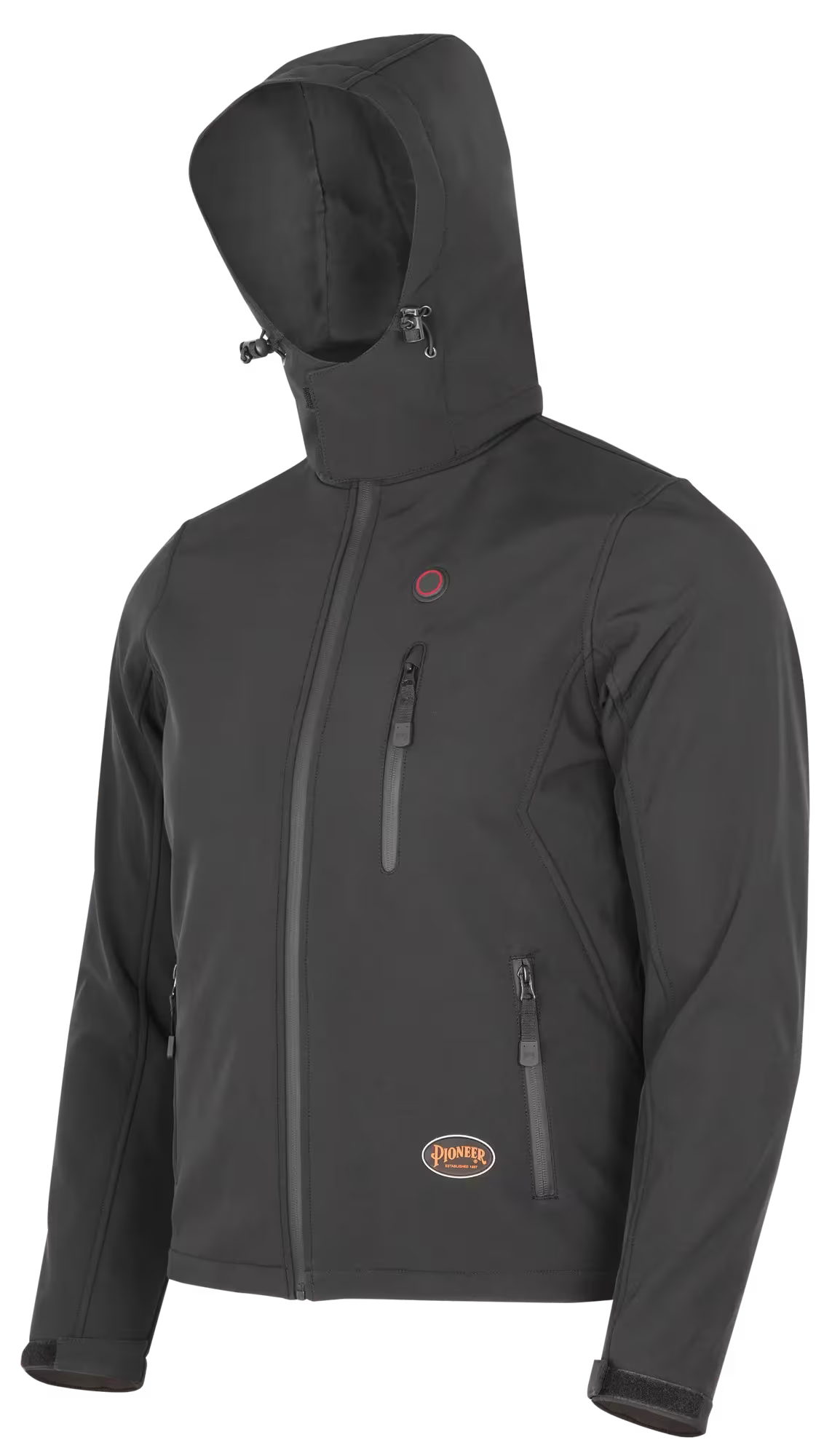 Pioneer 5431 Heated Softshell Jacket – USB-Powered Heated Workwear with 3 Heat Zones & Windproof, Water-Resistant Construction | Sizes S-5XL