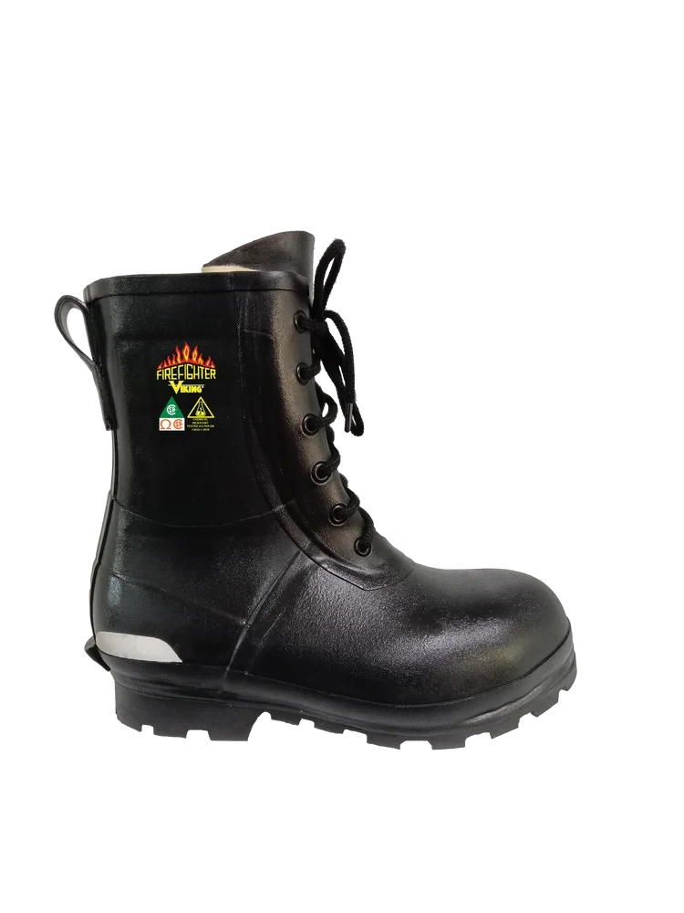 Viking wildland fire safety boot with oil-resistant lug sole view