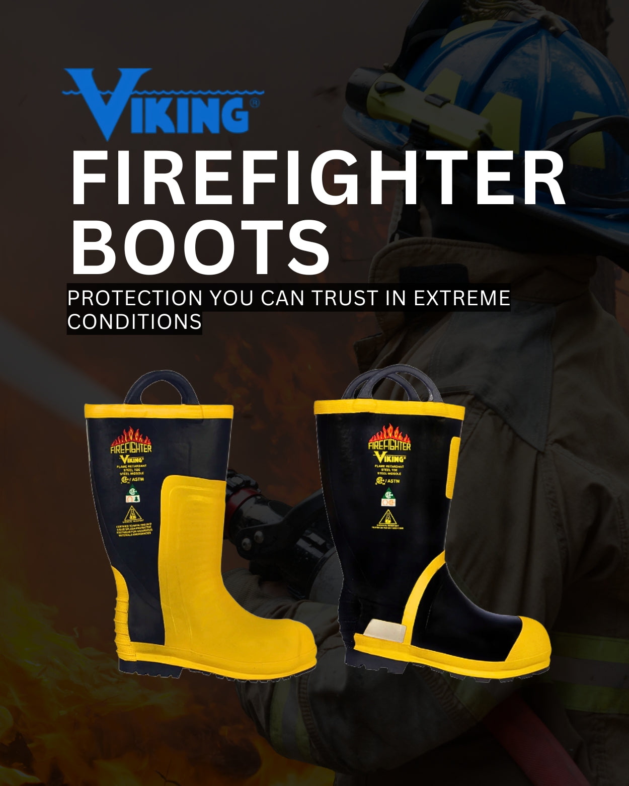 Viking - Firefighter Boots Banner