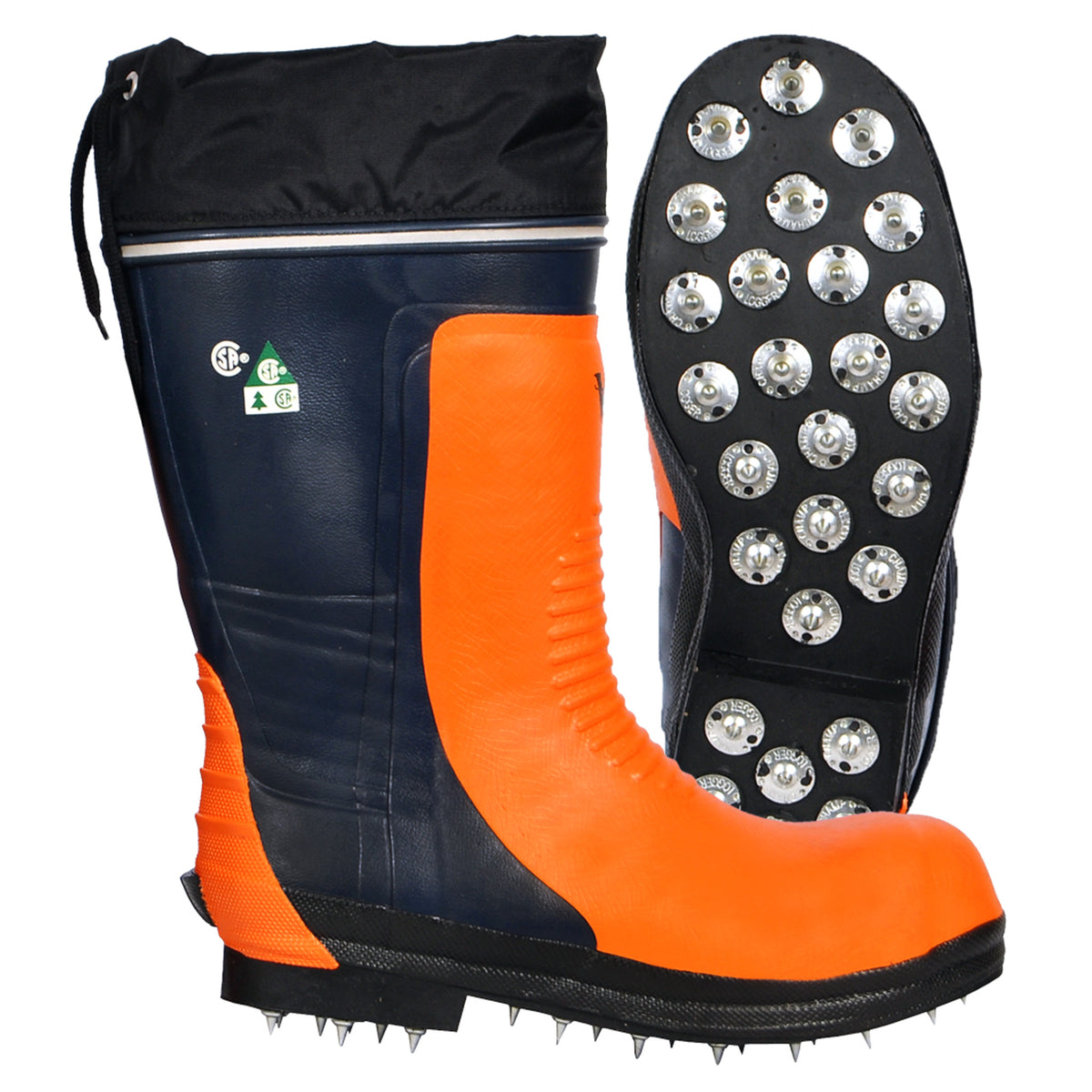 ubber Chainsaw Boots with Class 3 Cut Protection, Steel Toe, Metatarsal Guard, and Air-Cushioned Heel, Sizes 8 to 13