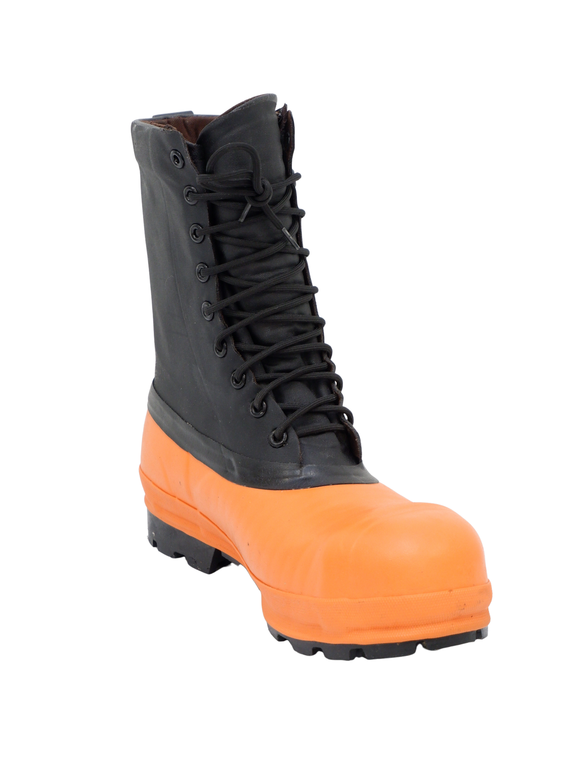 Steel Toe Forestry Boots with Chemical-Resistant NBR Lug Sole and Ice Stud Compatibility, Sizes 9 to 13