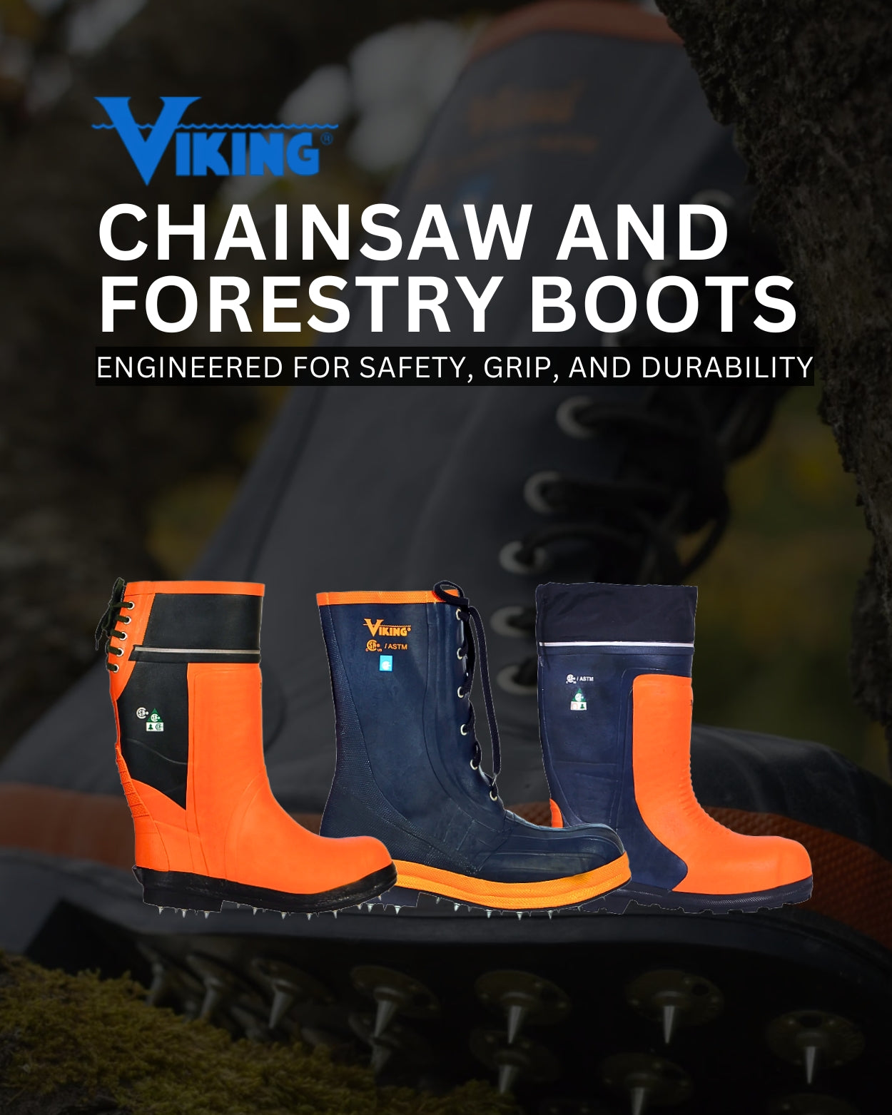 Viking - Chainsaw and Forestry Boots Banner