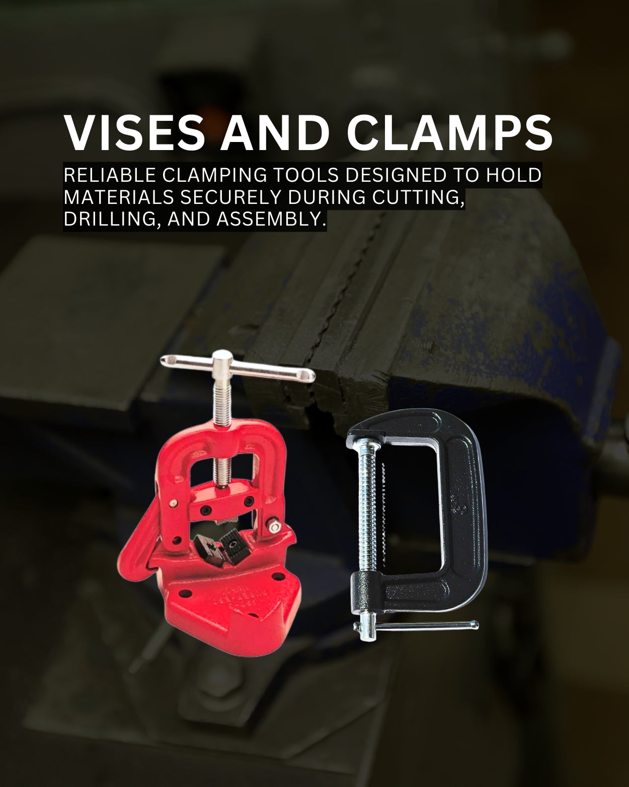 Vises and Clamps Banner