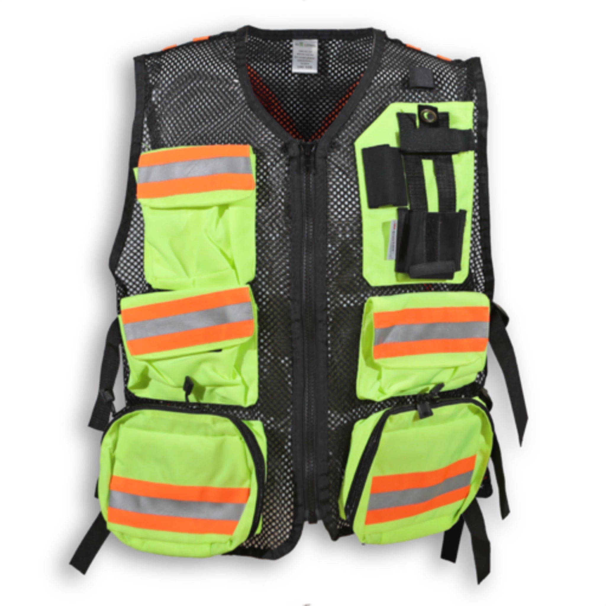YellowBigK1000DNylonMeshFirstAidSafetyVest