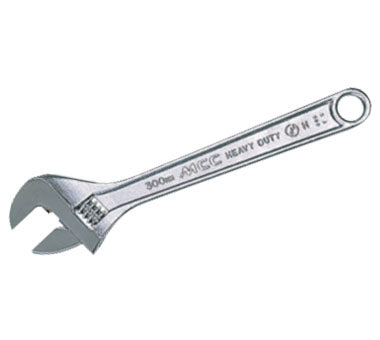 Adjustable Wrenches Heavy-Duty | Drop-Forged Chrome Vanadium & Alloy Steel Construction | Compact Head, Wide Jaw Opening | Sizes from 6" to 24"