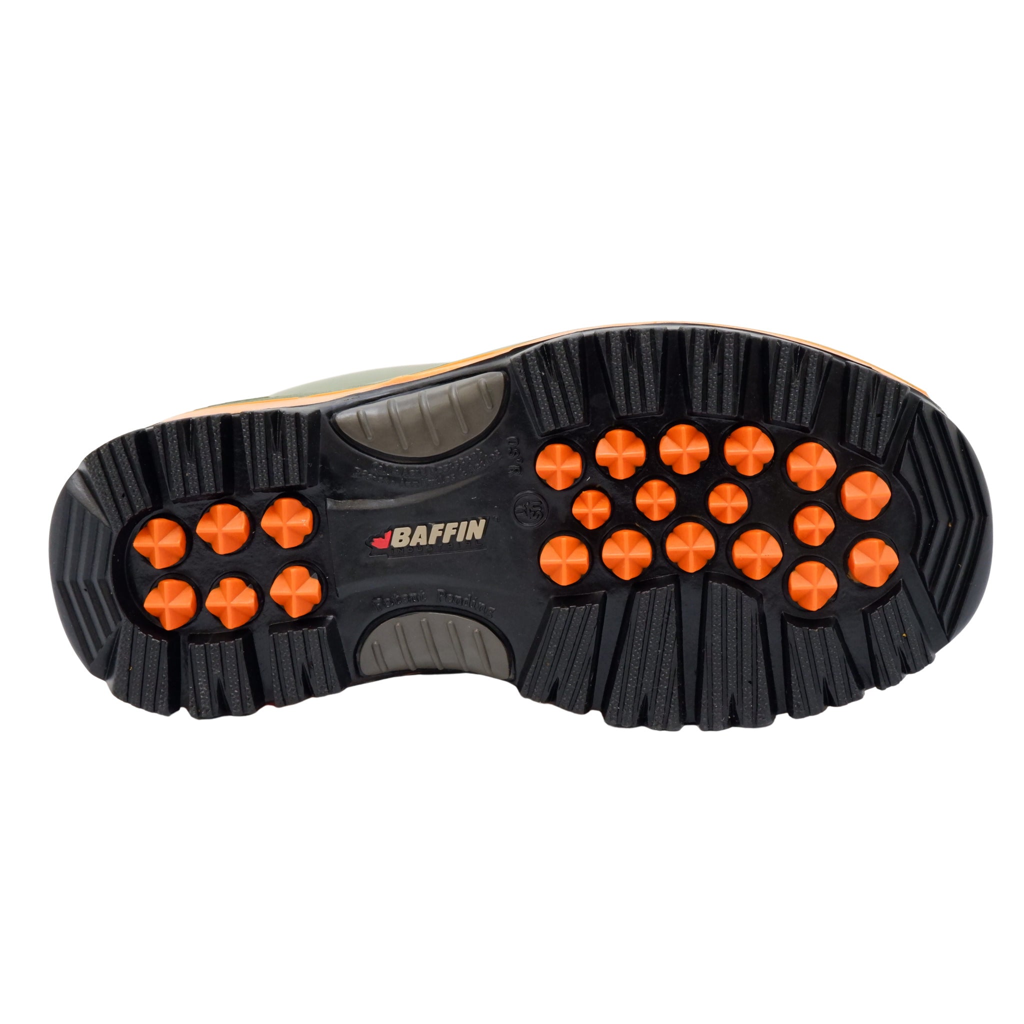 Baffin Icebear STP lug outsole providing traction on snow and ice