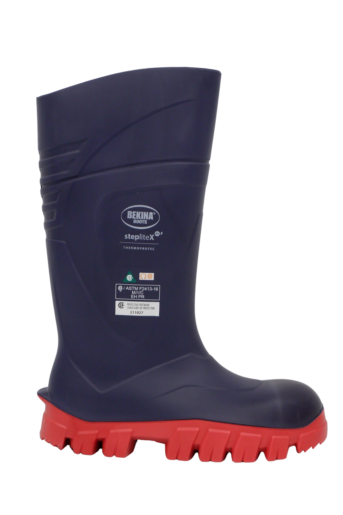 Bekina StepliteXCi XC90BR winter safety boot shown from side view