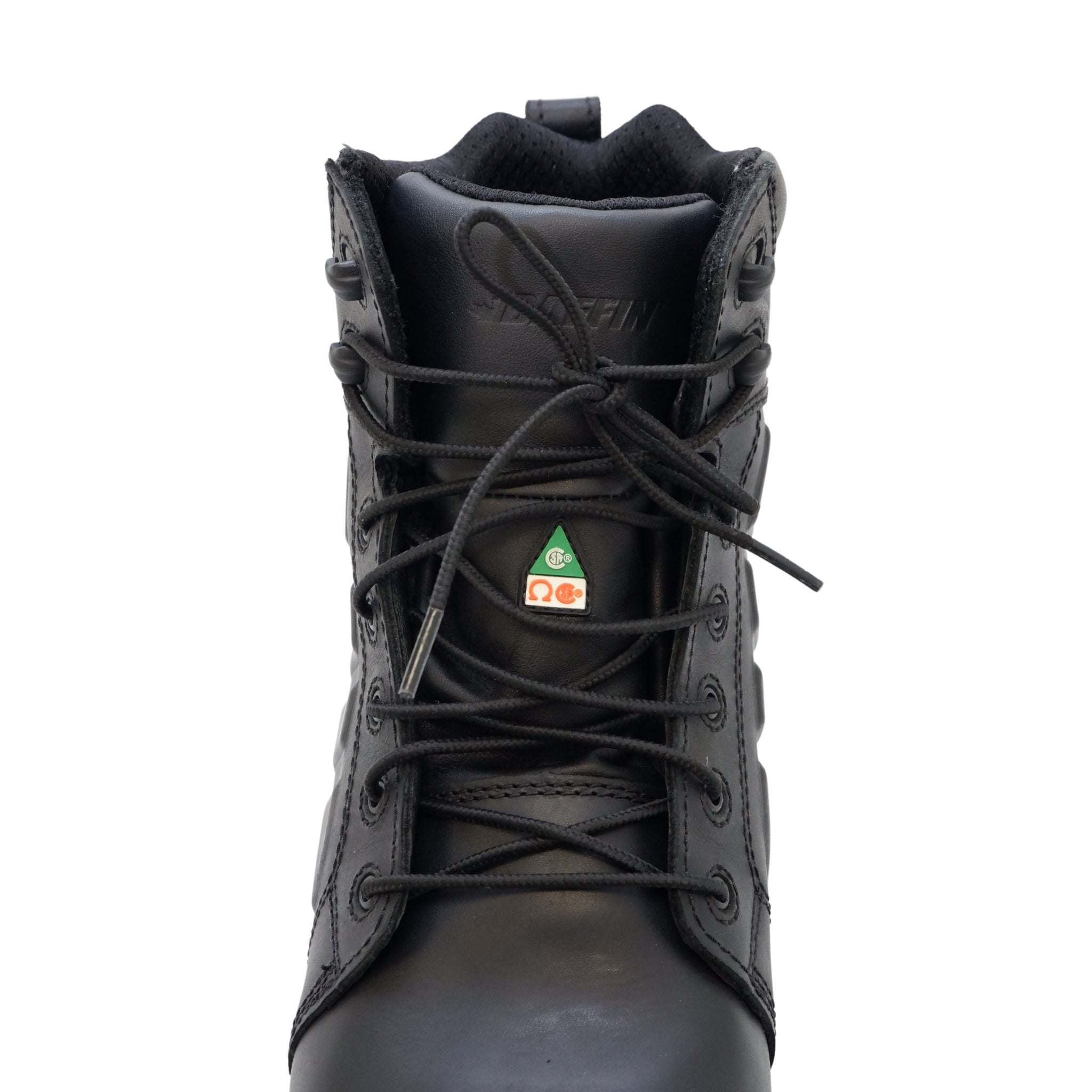 Front view black Baffin Monster 6 waterproof composite toe boot
