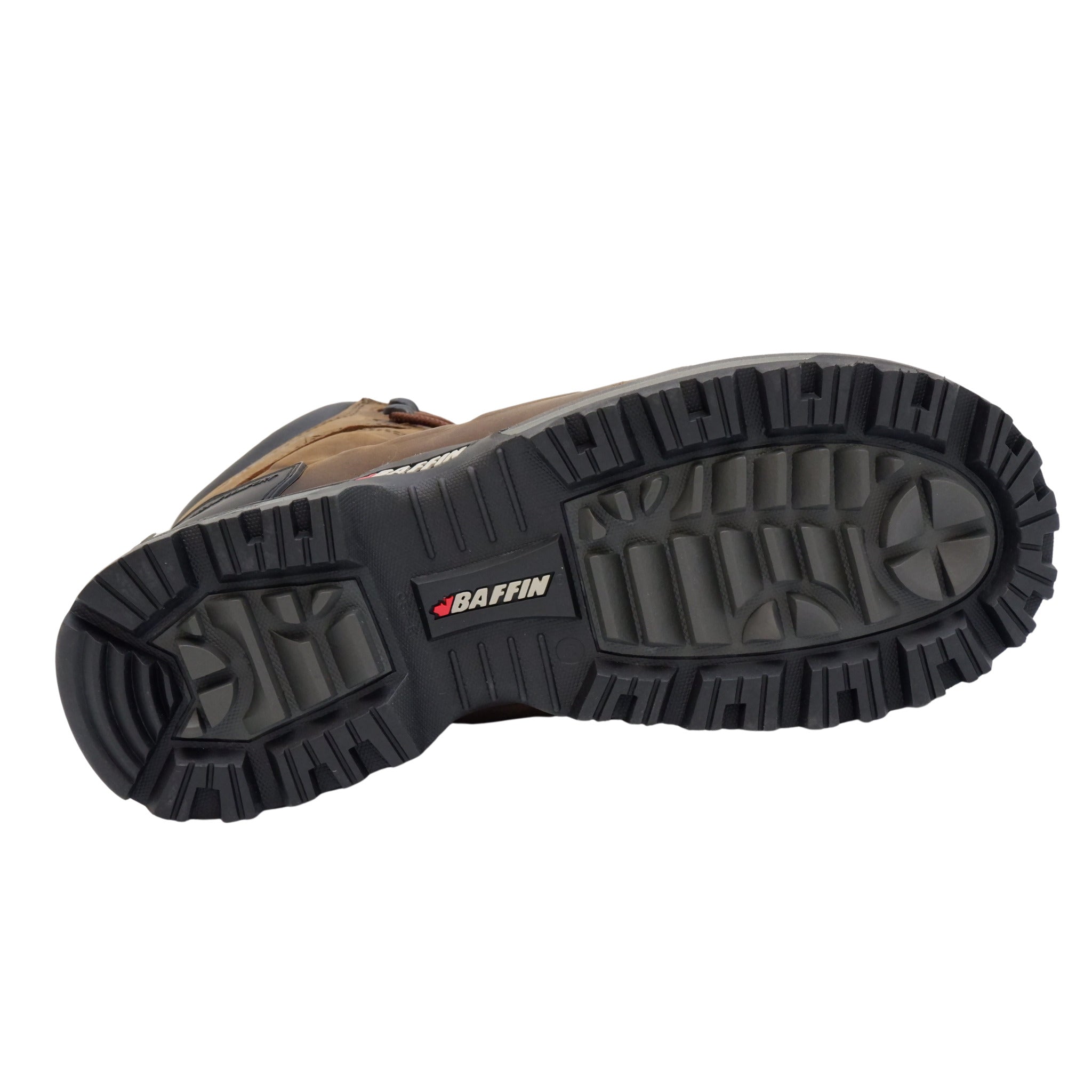Brown Baffin Monster 6 oil acid resistant outsole traction