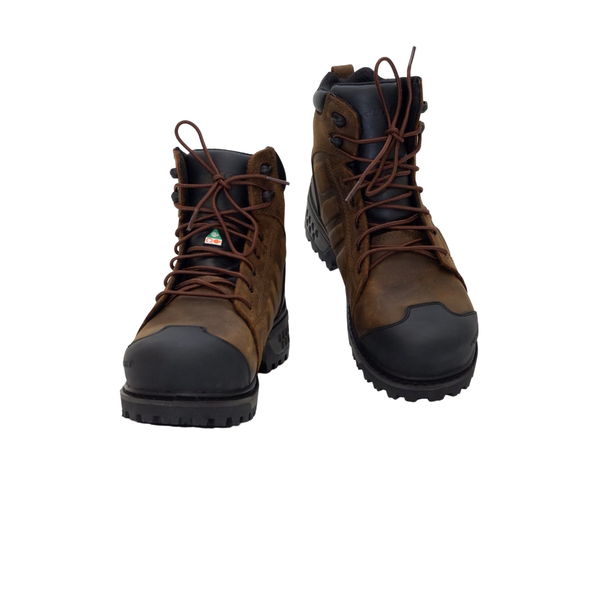 Standing pair brown Baffin Monster 6 composite toe work boots