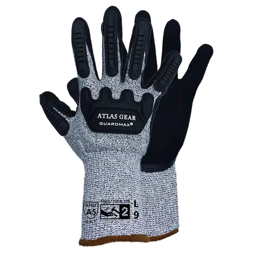 Atlas GuardMax 806 High Dexterity Impact Gloves - Cut Level A5, Summer Lined Glove / 2X-Large