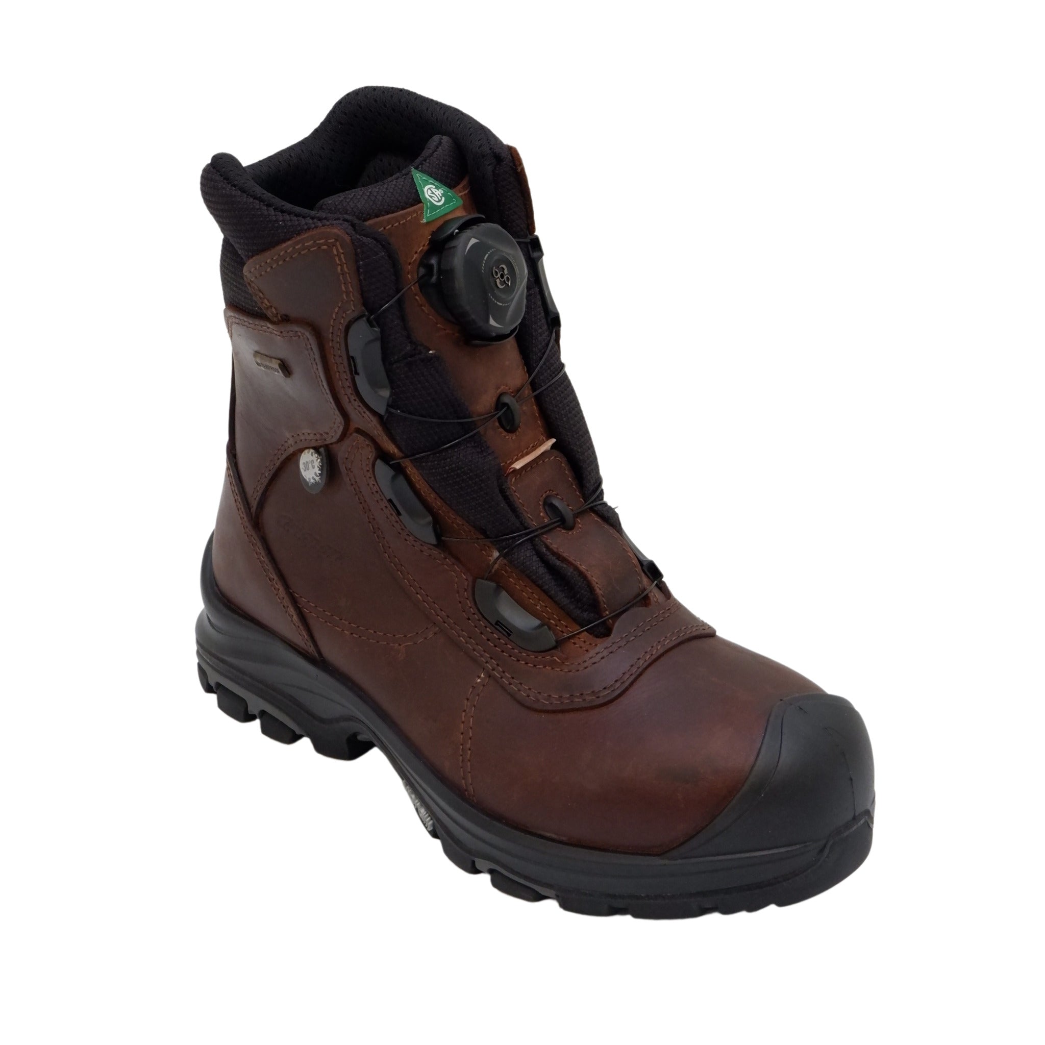 Brown Grisport Constructor 8 safety boot shown from side