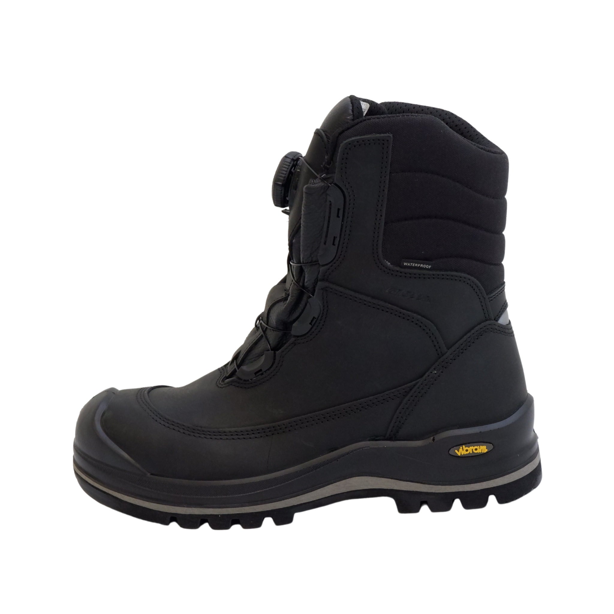 Black Grisport Hawk winter safety boot shown from side