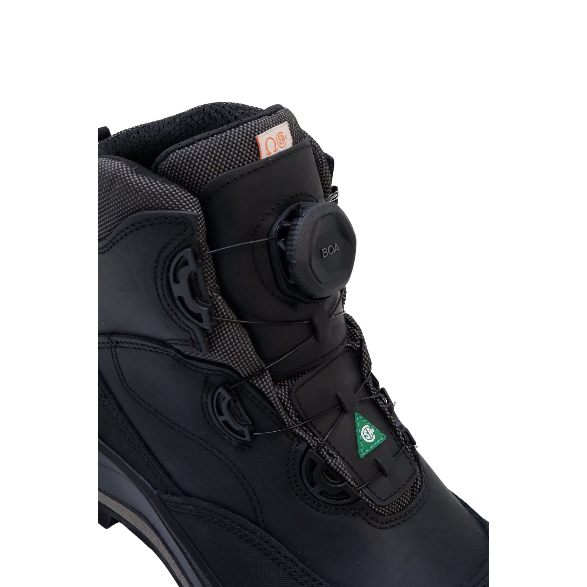 Close up of Grisport BOA Wolf 6 boot BOA lacing system