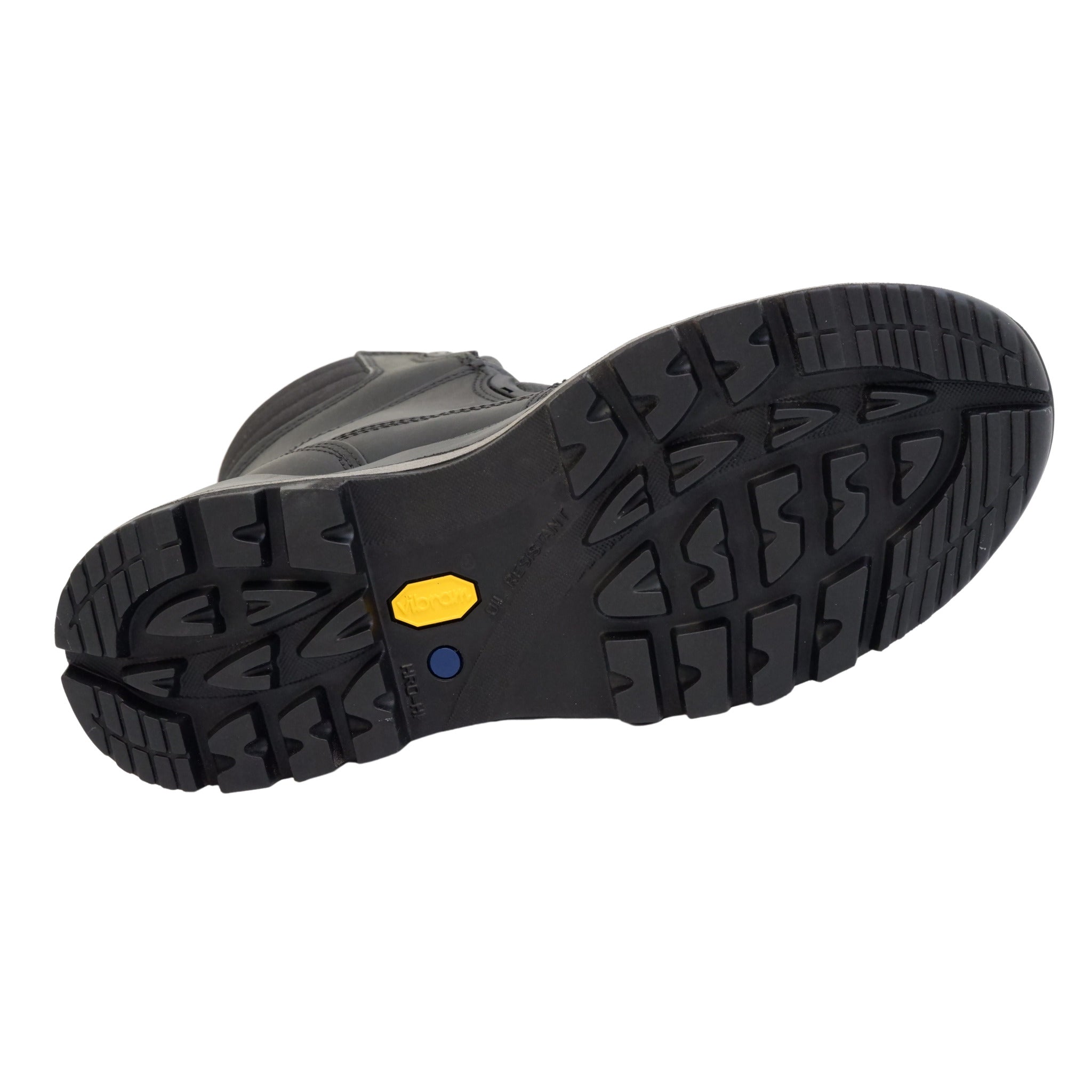 Bottom view of Vibram Megagrip outsole traction pattern
