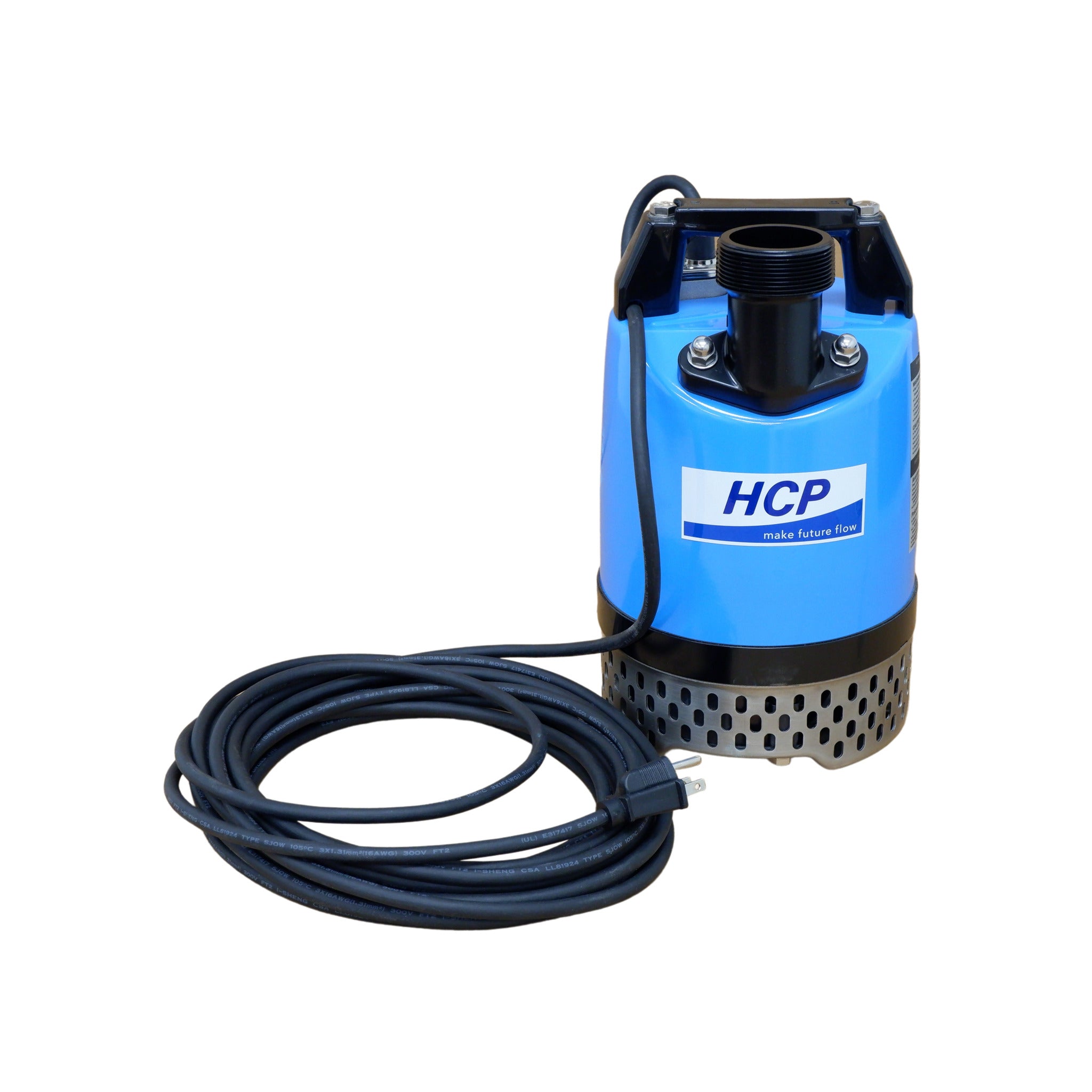 HCP GD-400 heavy-duty submersible dewatering pump with power cord
