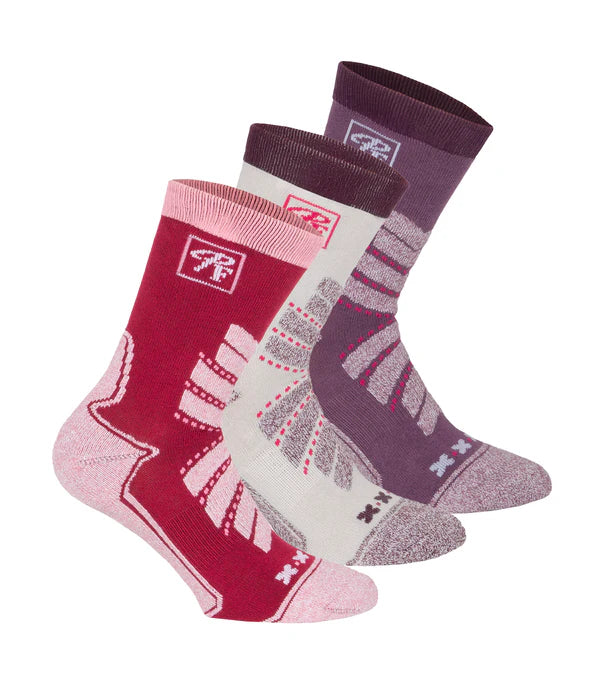 P&F PF0002 Women’s Coolmax Work Socks (3-Pair Pack) – Quick-Dry, Breathable, Reinforced Socks for Long-Lasting Comfort & Freshness | One Size