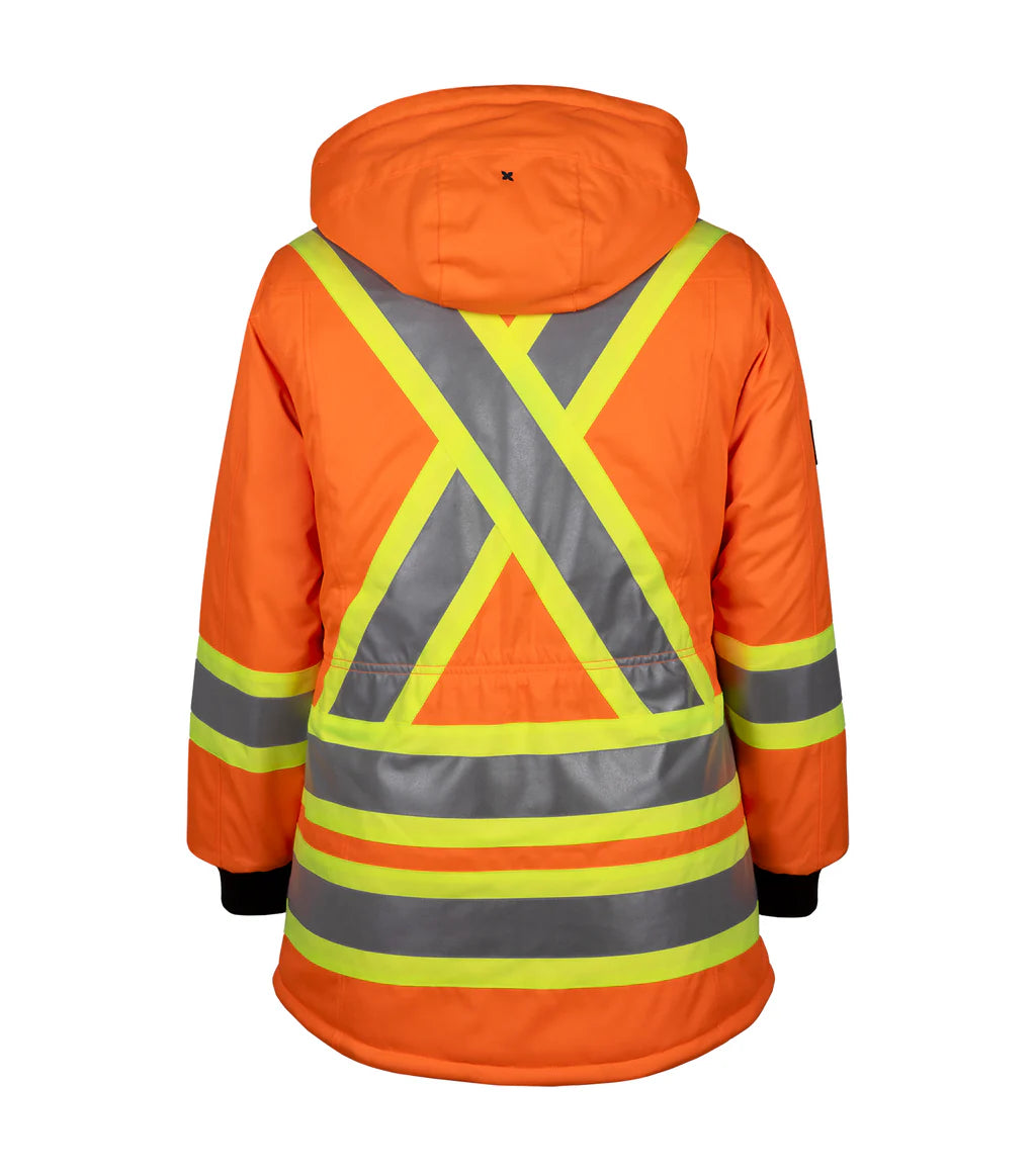 P&F PF400 Women’s Waterproof Winter Coat – Insulated 600D Oxford Fabric with 3M Reflective Stripes, Sealed Seams & Polar Lined Warmth | Sizes XS-XL
