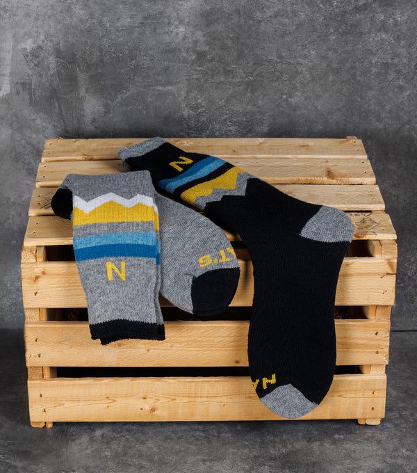 Nats NT0005 Merino Wool Winter Work Socks (3 Pairs) – Soft, Breathable, Thermal Socks Offering Warmth, Comfort & Moisture Control | One Size