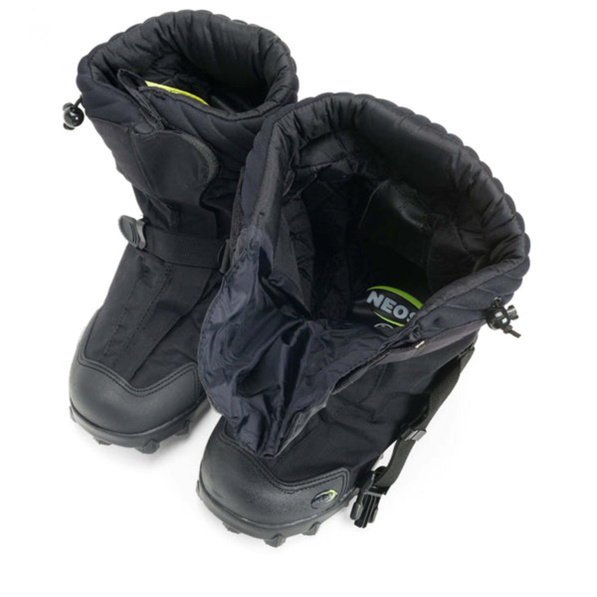 Pair of insulated NEOS Explorer overshoes for snow and ice traction