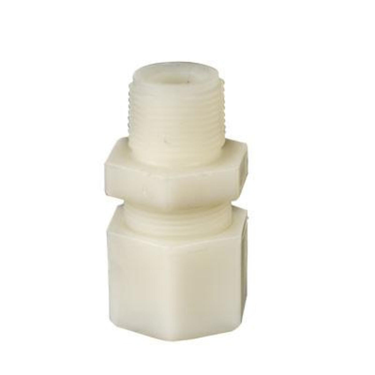 Jaco Kynar PVDF compression tube male connector with male NPT thread and compression nut