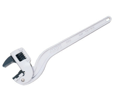 Adjustable Corner Wrench 14" | 90° Offset Handle, Spring-Loaded Compact Jaw, Worm Gear Adjustment | Ideal for Tight-Space Pipe and Nut Work
