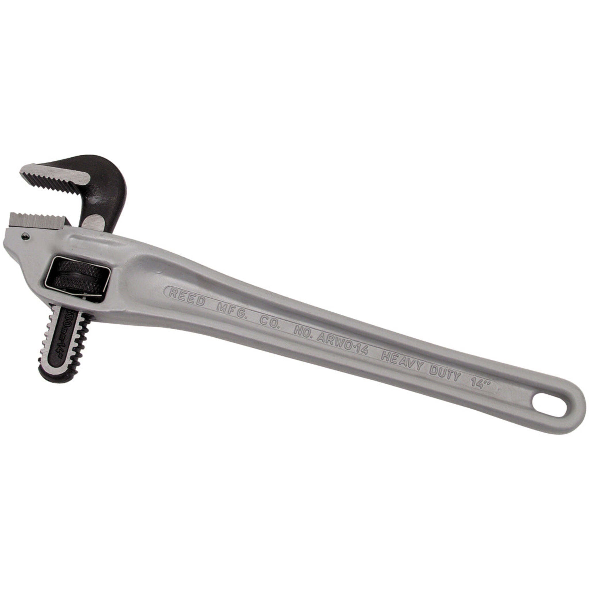 REED 90 degree offset aluminum pipe wrench lightweight durable design