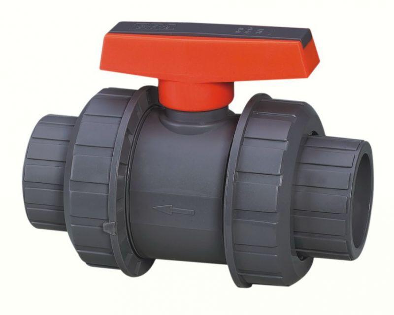 Colonial Vented Full Block True Union Ball Valve for Sodium Hypochlorite Fittings and Valves - Cleanflow