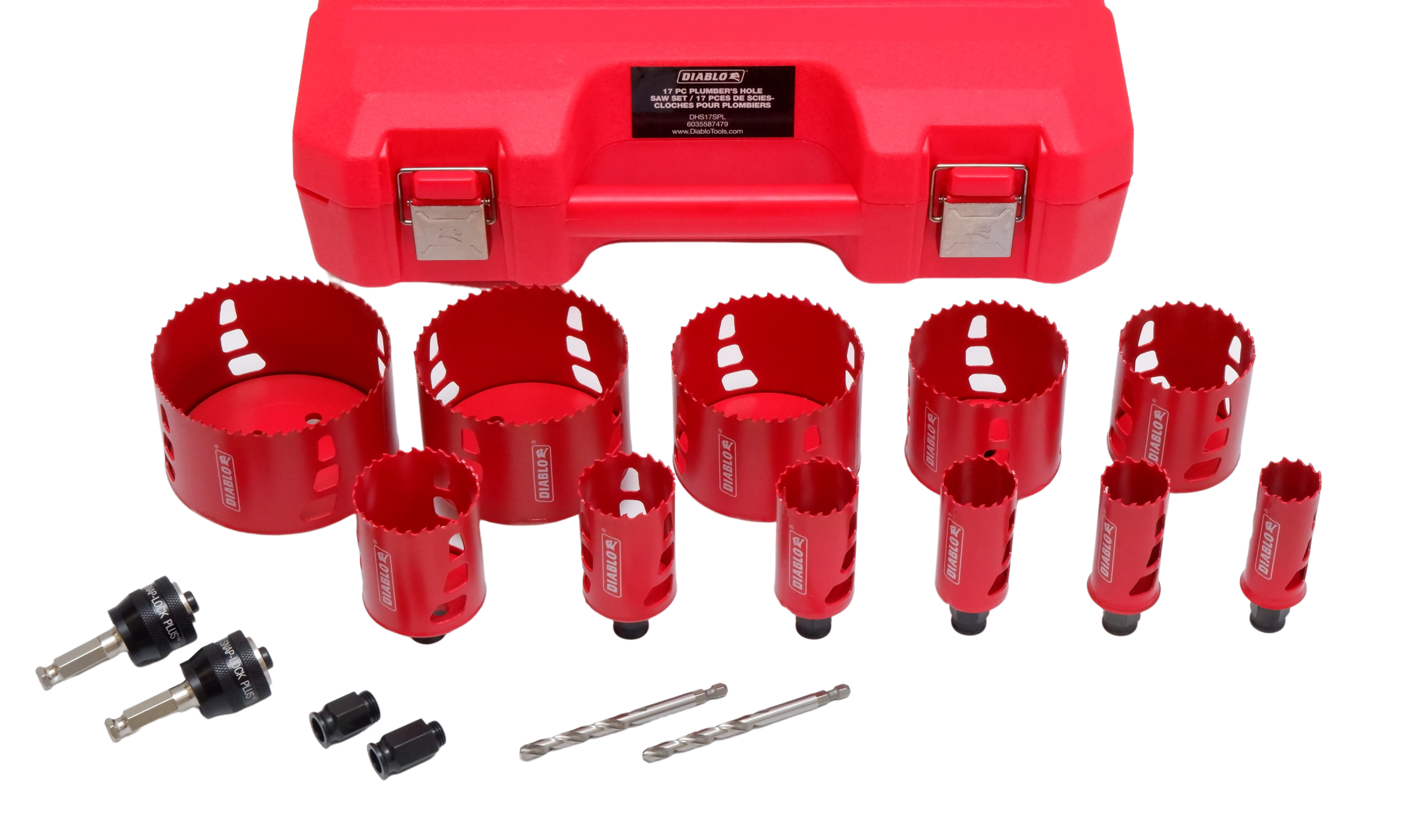 Diablo DHS17SPL Plumber s Bi Metal Hole Saw Set 17 Piece