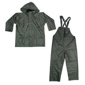 Terra Men's Heavy Duty 200D Polyester Rain Suit Set - 3 Piece