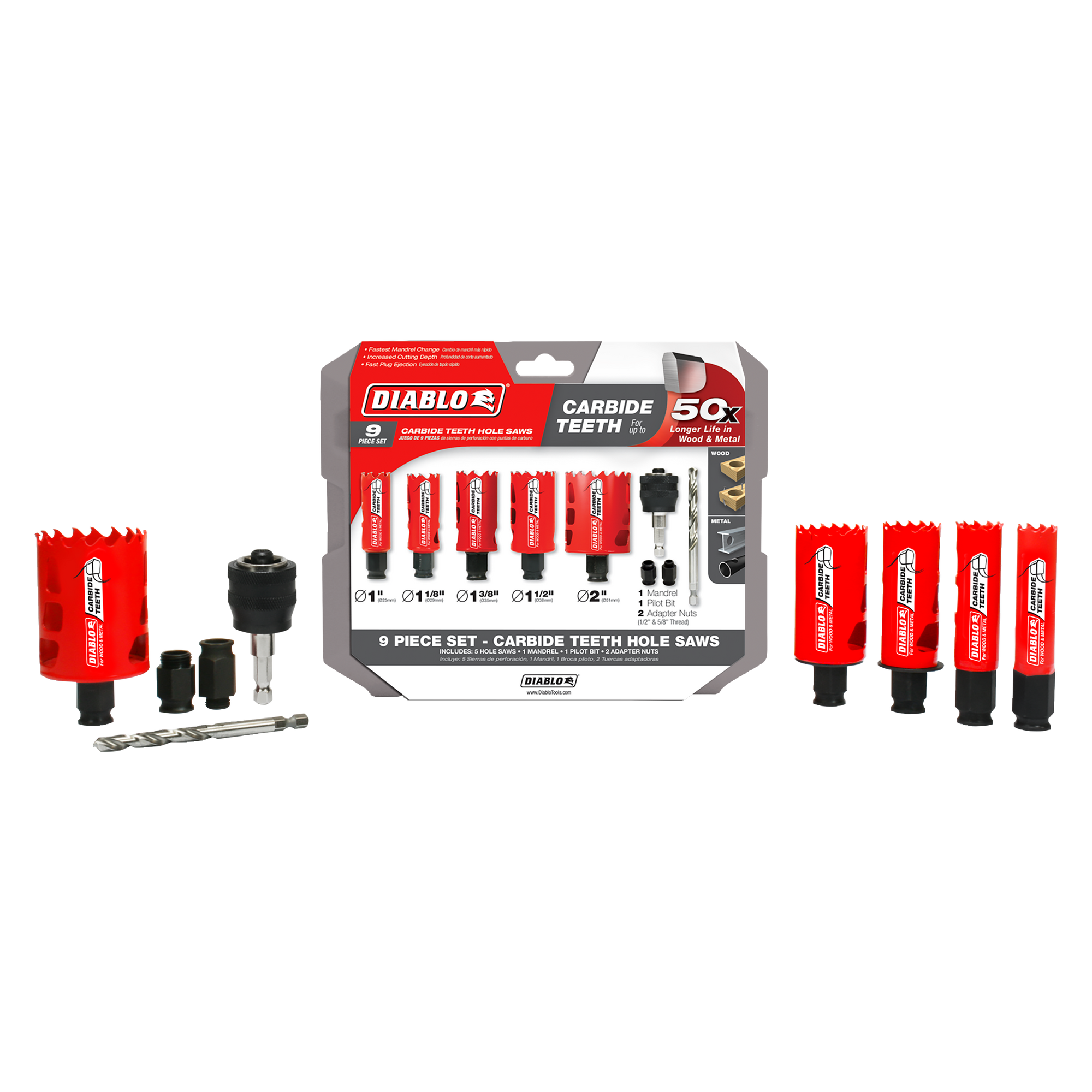 Diablo hole saw on sale kit carbide