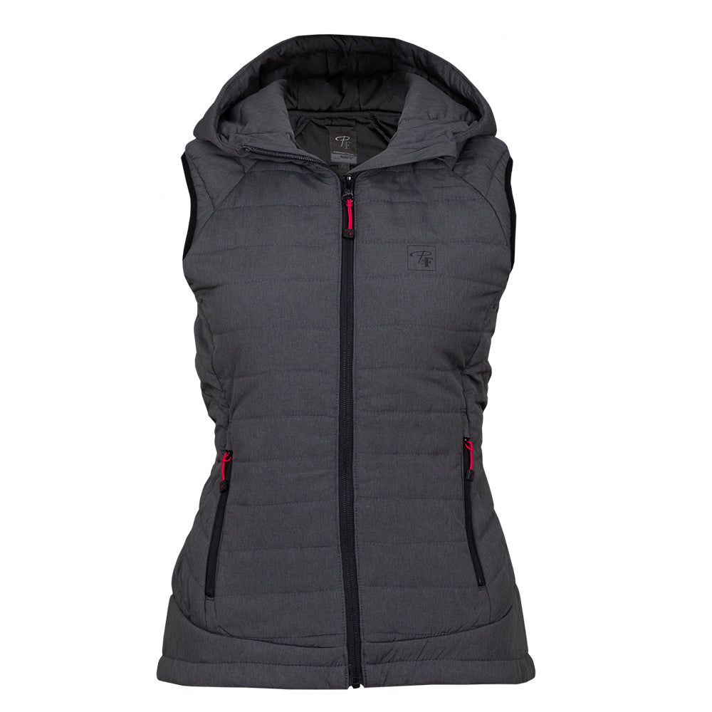 P&F Women's Work Vest PF497 Hooded Packable Insulated Water Repellent