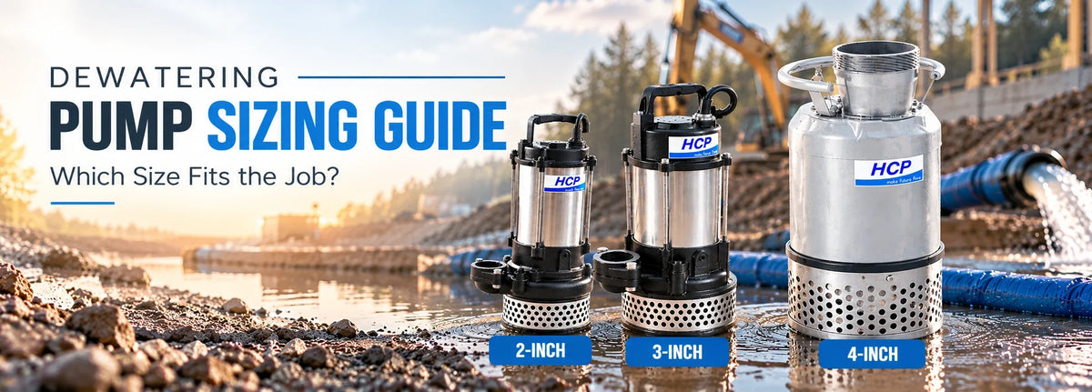 2-Inch vs. 3-Inch vs. 4-Inch Dewatering Pumps Which Size Fits the Job