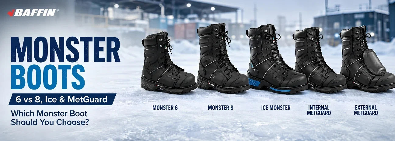 Baffin Monster Boots: 6 vs 8, Ice and MetGuard