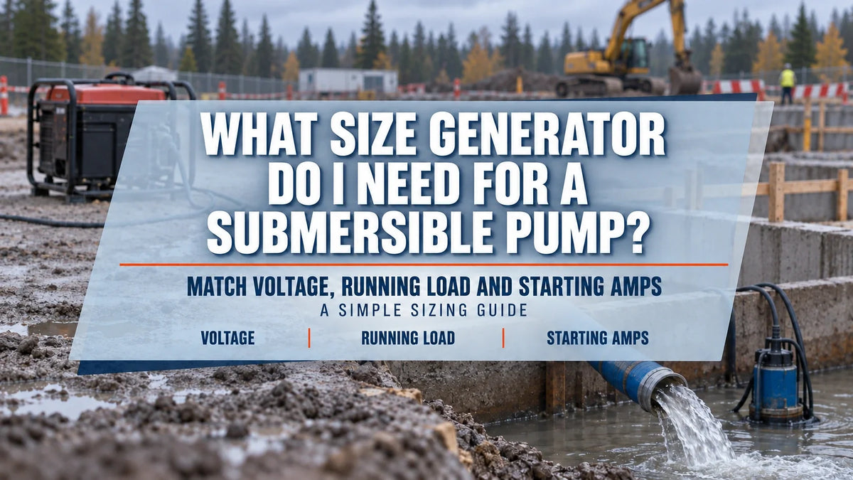 What Size Generator Do I Need for a Submersible Pump?