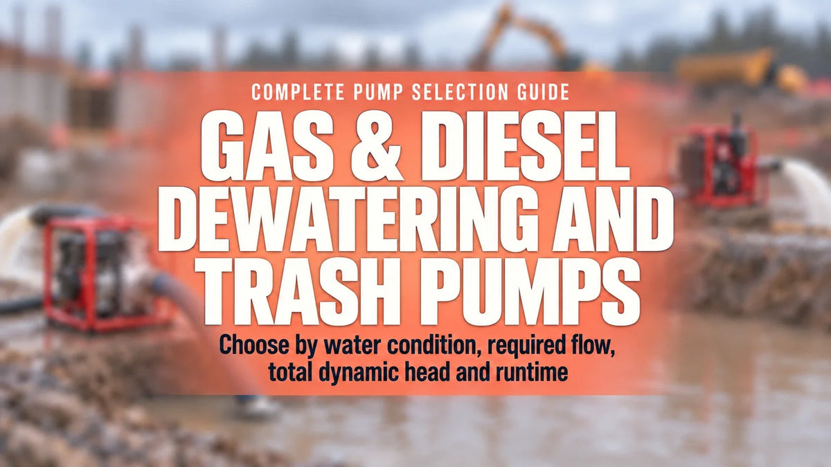 Gas and Diesel Engine Dewatering and Trash Pump Selection Guide