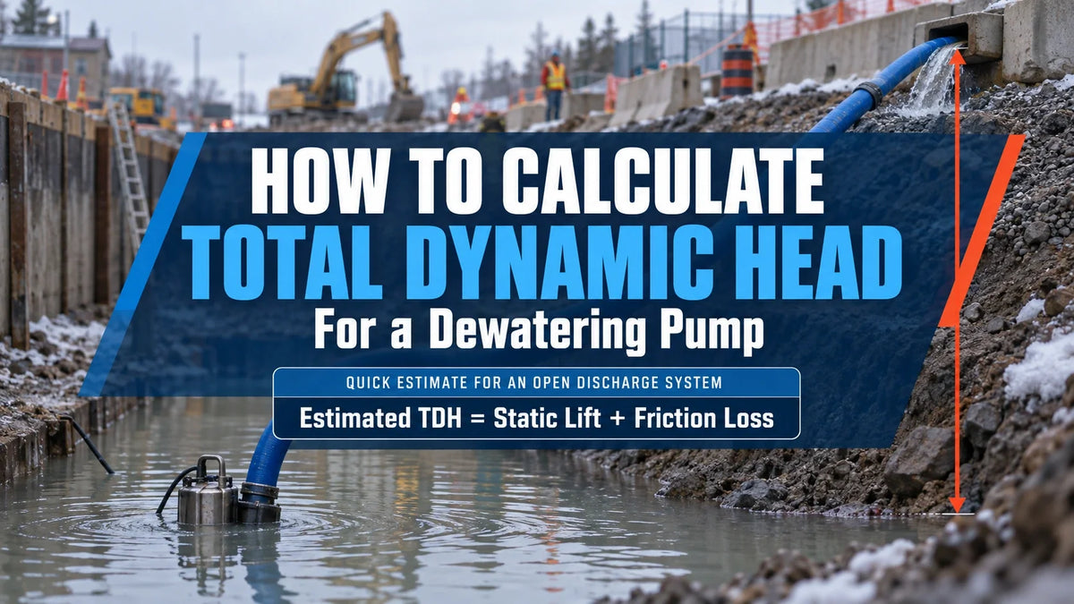 How to Calculate Total Dynamic Head for a Dewatering Pump