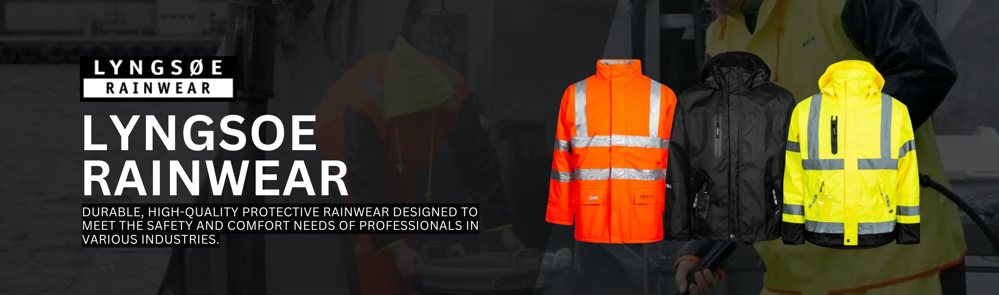 Lyngsoe Rainwear Banner