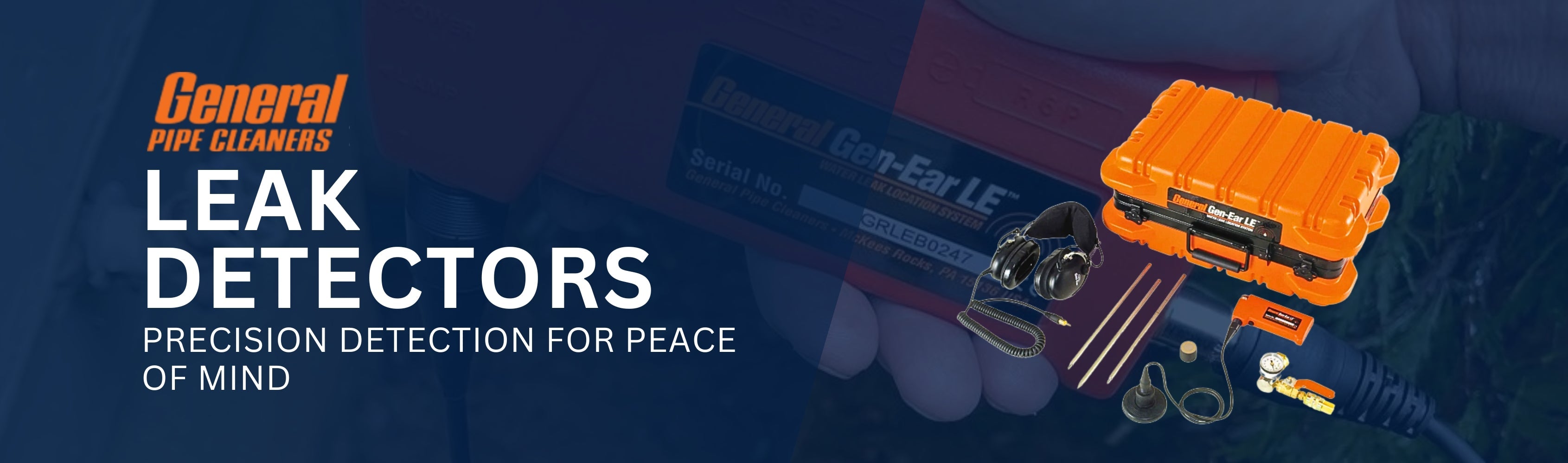 General Pipe Cleaners - Leak Detectors Banner