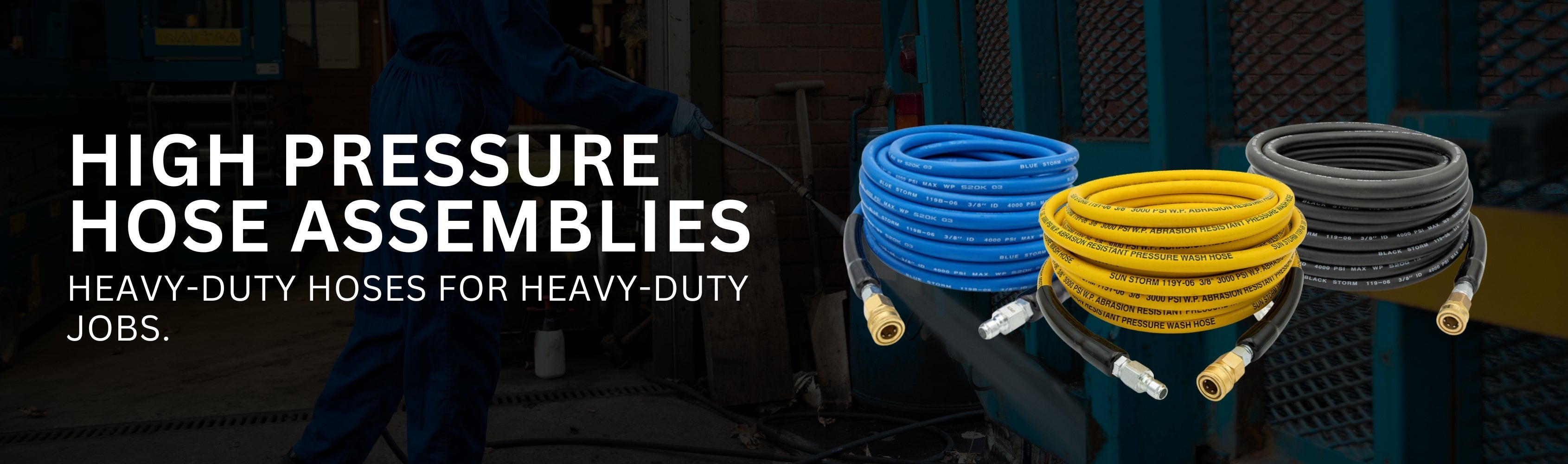 High Pressure Hose Assemblies Banner